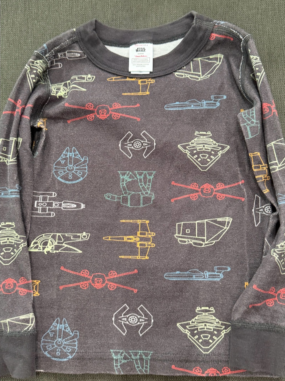Star Wars Gray Tee with Orange Graphic